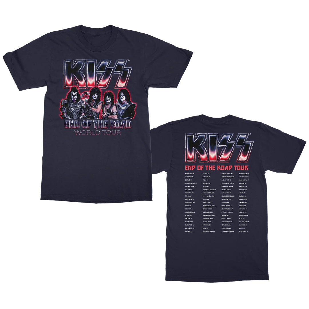2020 Chrome Navy Tour T-Shirt
