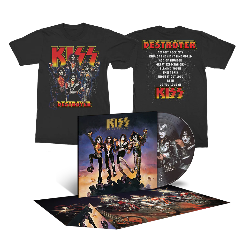 Destroyer 50th Anniversary Deluxe Picture Disc + Destroyer 50th Anniversary Track List T-Shirt
