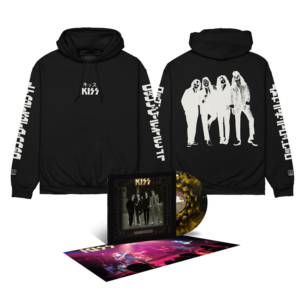 Dressed To Kill 50th Anniversary Premium Color Vinyl (Limited Edition) + Rock and Roll All Nite Single Sweatshirt