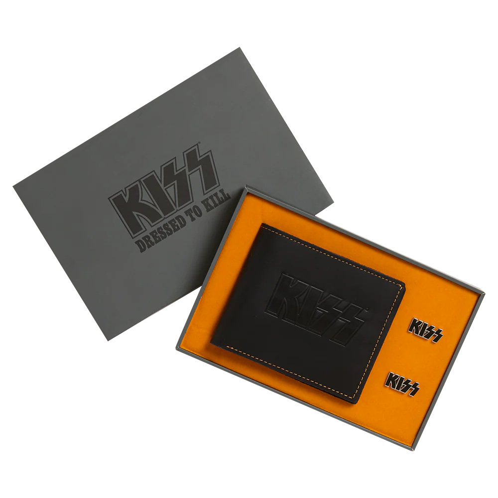 Dressed To Kill Wallet + KISS Kufflinks