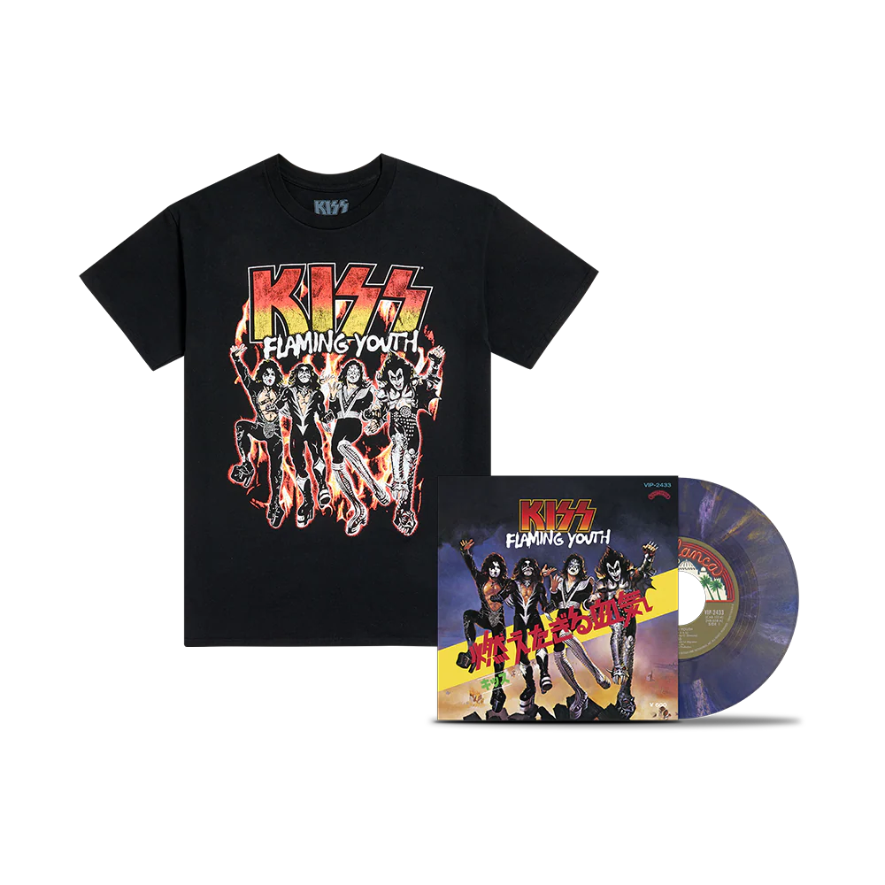 Flaming Youth / God Of Thunder 7” + Flaming Youth Single Cover T-Shirt