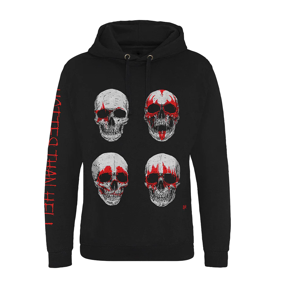 Hotter Than Hell Skulls Hoodie