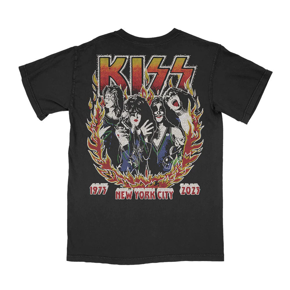 KISS Hottest Band 1973 – 2023 NYC T-Shirt - Image 2