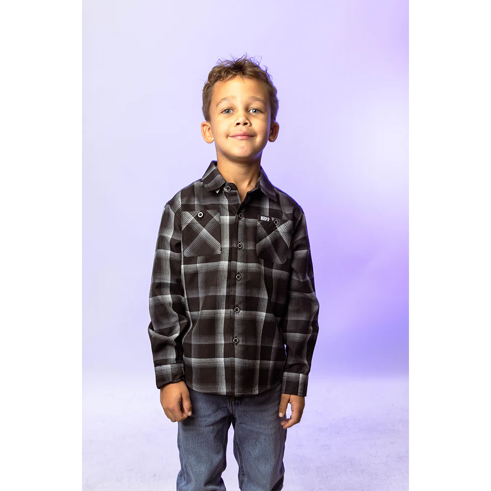 KISS X Dixxon Dressed to Kill Kids Flannel - Image 2