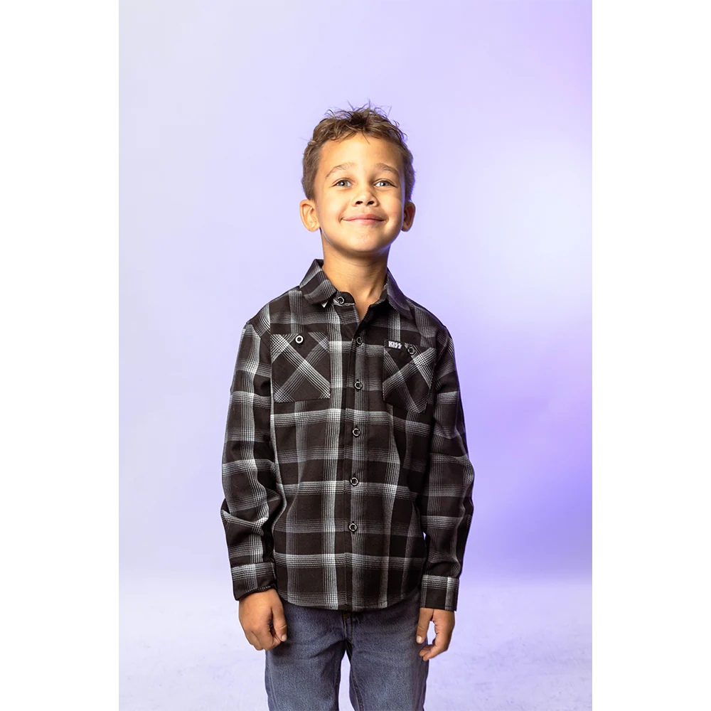 KISS X Dixxon Dressed to Kill Kids Flannel - Image 5