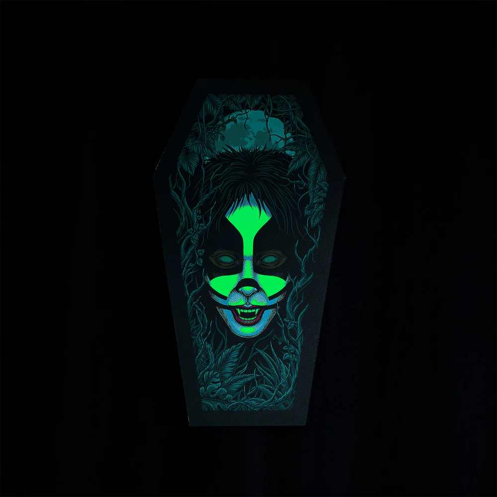 The Catman Coffin Poster (Screen Printed + Glow In The Dark) - Image 2