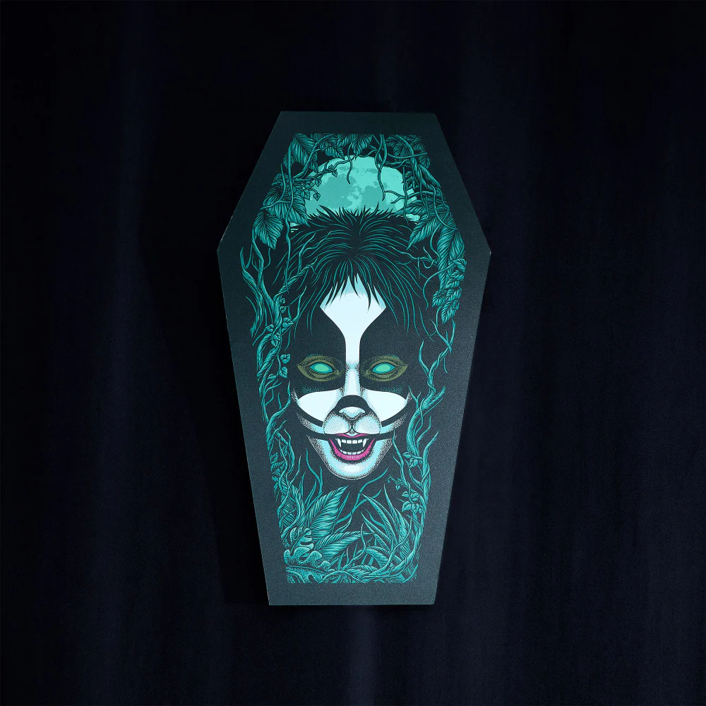 The Catman Coffin Poster (Screen Printed + Glow In The Dark) - Image 3