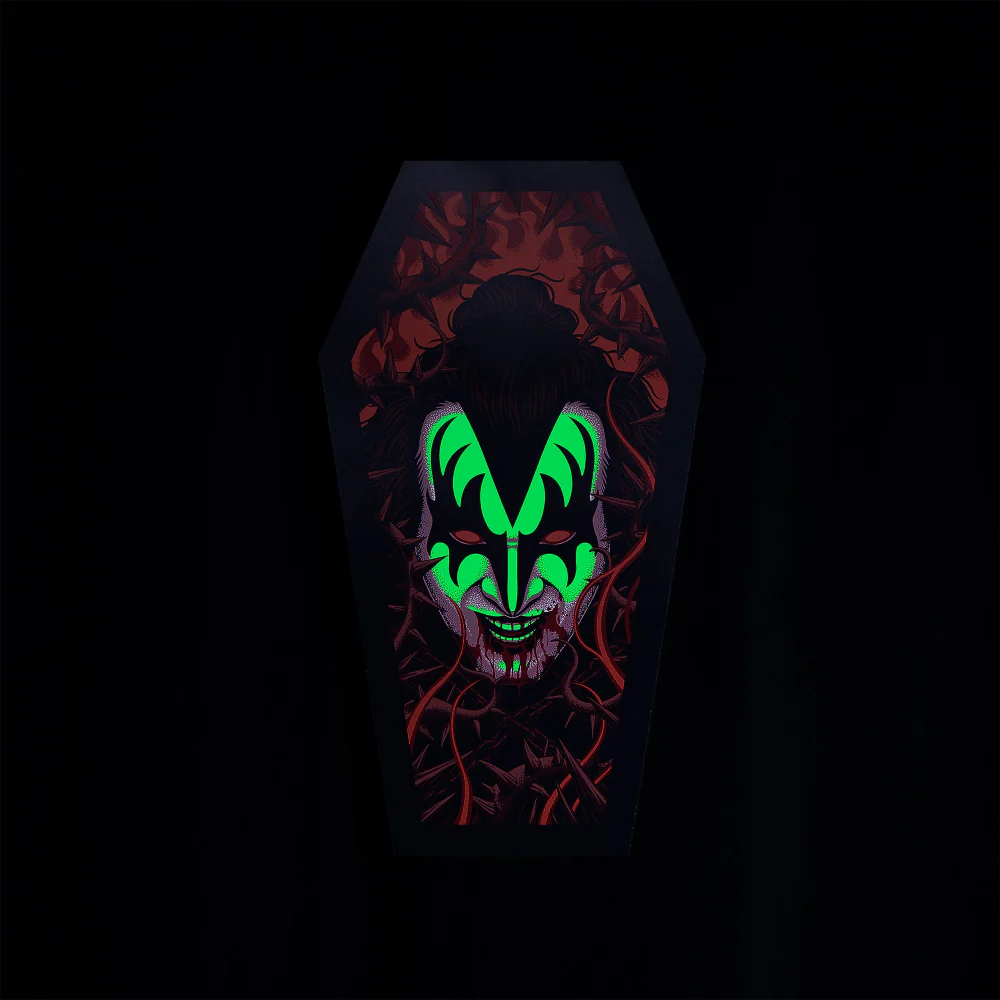 The Demon Coffin Poster (Screen Printed + Glow In The Dark) - Image 2
